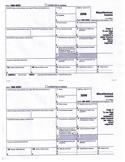 Form 1099-MISC Miscellaneous Income